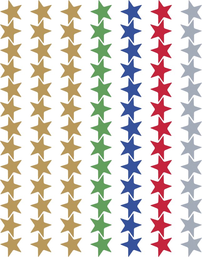 Image for Teacher Created Resource Assorted Foil Stars Stickers Value Pack from School Specialty