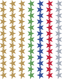 Teacher Created Resource Assorted Foil Stars Stickers Value Pack, Item Number 2098921