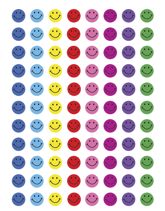 Image for Teacher Created Resource Happy Face Mini Stickers Value Pack from School Specialty