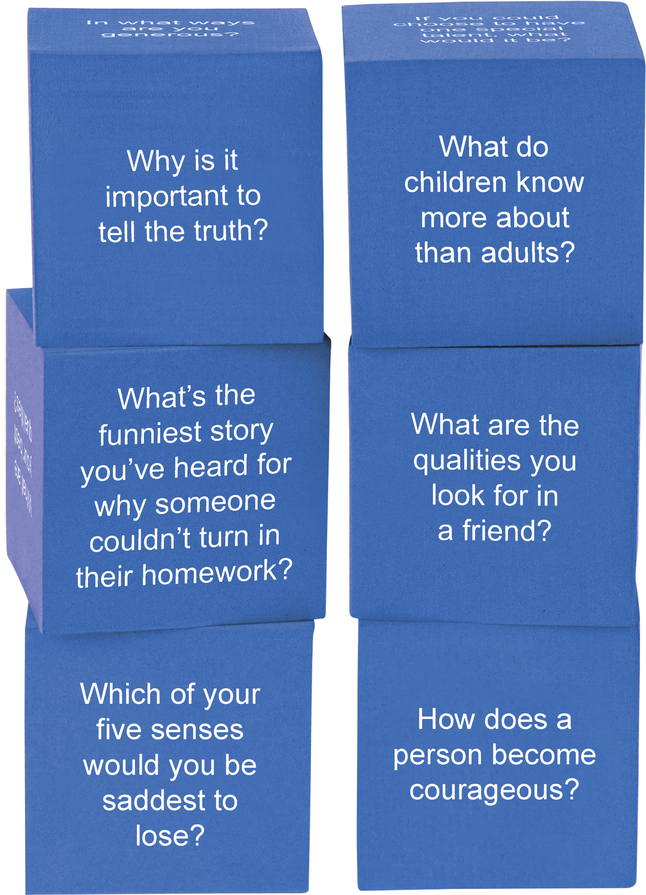 Image for Teacher Created Resources Foam Life Question Cubes from School Specialty