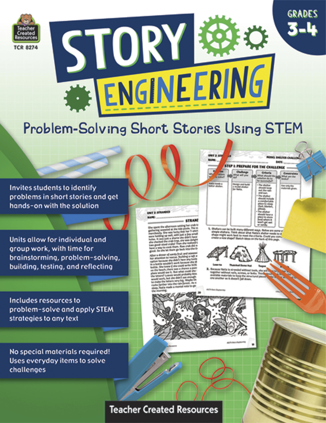 Image for Teacher Created Resource Workbook Story Engineering, Grades 3 to 4 from School Specialty
