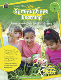 Teacher Created Resources Workbook SummerTime Learning, Grade 1, Item Number 2098930