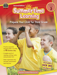 Teacher Created Resource Workbook SummerTime Learning, Grade 3, Item Number 2098933