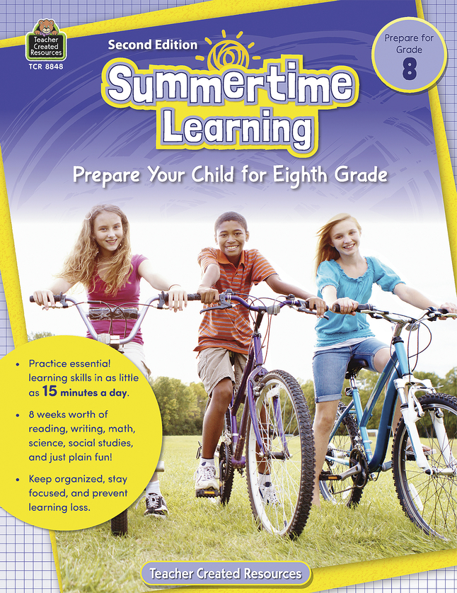 Image for Teacher Created Resource Workbook SummerTime Learning, Grade 8 from School Specialty