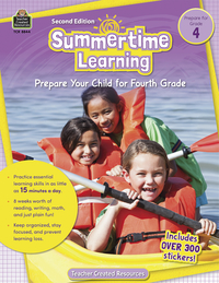 Teacher Created Resource Workbook SummerTime Learning, Grade 4, Item Number 2098936
