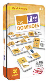 Junior Learning Dominoes CVC, Grades PreK to 1, Item Number 2099071