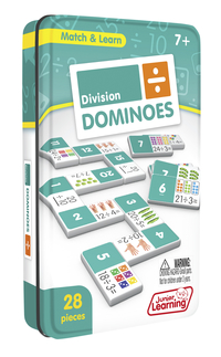 Junior Learning Dominoes Division, Grades 2 to 6, Item Number 2099073