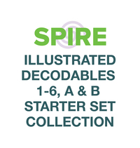 Spire Illustrated Decodables 1 to 6 A and B Starter Collection, Item Number 2099138
