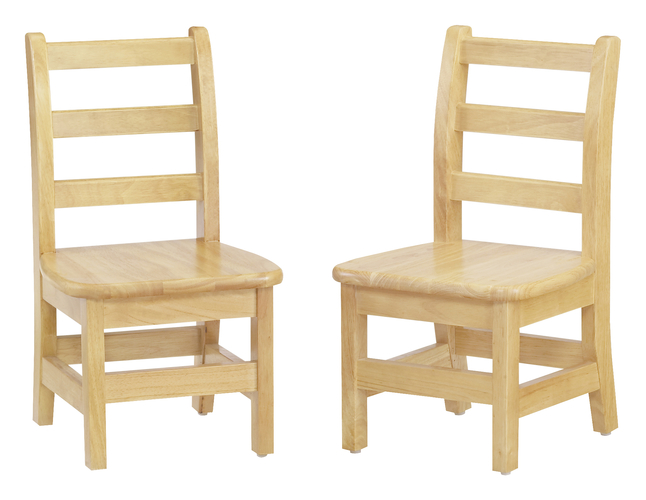 Jonti-Craft Ladderback Chair, 8-Inch Seat Height, 13 x 13-1/2 x 20-1/2 Inches, Set of 2, Item Number 2099386
