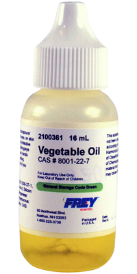 Frey Scientific Vegetable Oil, 16mL, Item Number 2100361