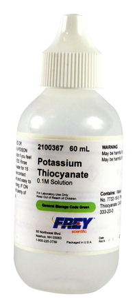 Image for FREY, POTASSIUM THIOCYANATE, 0.1M, 60ML from School Specialty