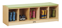 Image for Jonti-Craft 5-Section Bench Locker, 48 x 15 x 16 Inches, Key Lime from SSIB2BStore