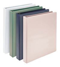 Samsill Earth Choice Durable View Binder, D-Ring, 1 Inch, Assorted Colors, Pack of 4, Item Number 2100459