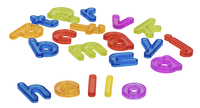 Miniland Translucent Lowercase Letters, Set of 76, Item Number 2100514