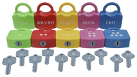 Childcraft Manipulative Number Locks, Set of 20, Item Number 2100589
