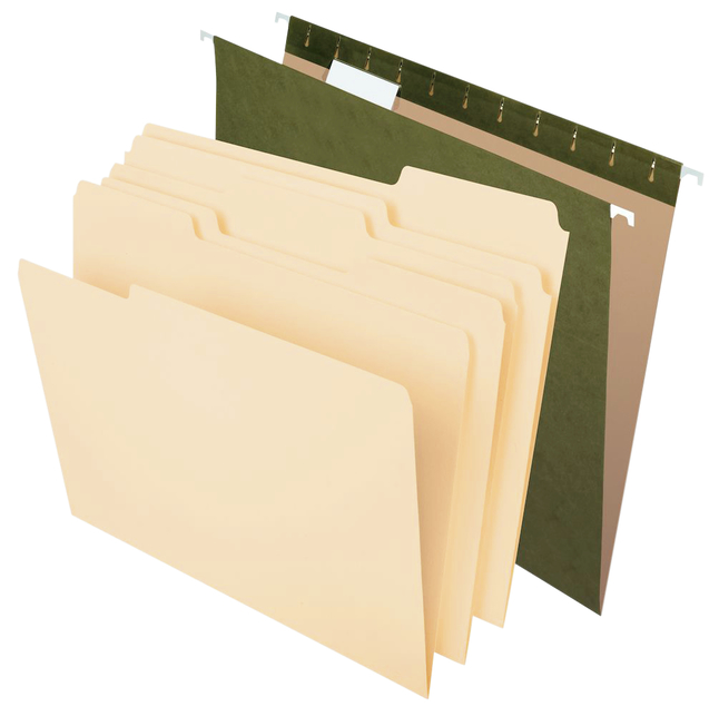 Pendaflex Hanging File Folder Combo Kit, Set of 75, Item Number 2100816