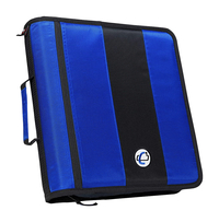 Case·it Classic O-Ring Zipper Binder, 2 Inches, Midnight Blue, Item Number 2101376