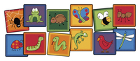 Carpets for Kids KID$Value PLUS Friendly Critters Seating Squares, 16 x 16 Inches, Set of 12, Multicolored, Item Number 2101477