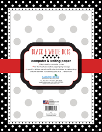 Image for Barker Creek Designer Computer Paper, Black & White Dot, 8-1/2 x 11 Inches, 50 Sheets from School Specialty