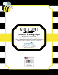 Image for Barker Creek Designer Computer Paper, Wide Stripes, 8-1/2 x 11 Inches, 50 Sheets from School Specialty