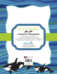 Image for Barker Creek Designer Computer Paper, Sea & Sky, Whales, 8-1/2 x 11 Inches, 50 Sheets from School Specialty