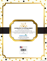 Image for Barker Creek Designer Computer Paper, Gold, 8-1/2 x 11 Inches, 50 Sheets from School Specialty