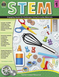 STEM: Engaging Hands-On Challenges Using Everyday Materials Grade 1, Item Number 2102209