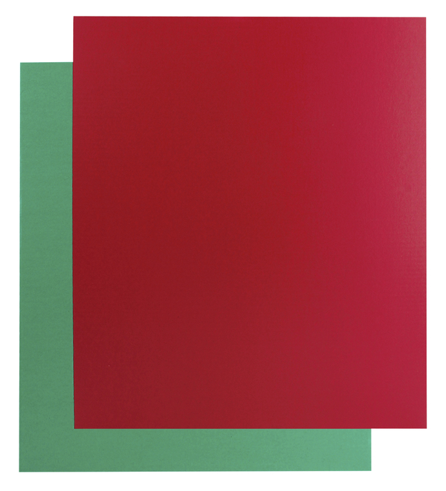 Image for Flipside Two Sided Project Sheet, 22 x 28 Inch, Red/Green , Bulk Pack of 25 from School Specialty