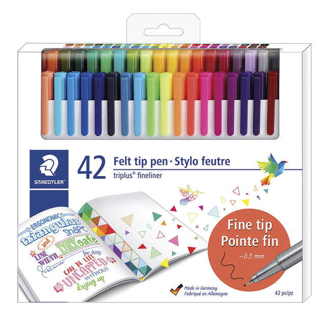 Image for Staedtler triplus fineliners, Set of 42 from School Specialty