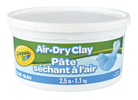 Crayola Air-Dry Self-Hardening Modeling Clay, 2.5 Pound Bucket, Blue, Item Number 2102434