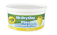 Crayola Air-Dry Self-Hardening Modeling Clay, 2.5 Pound Bucket, Yellow, Item Number 2102437