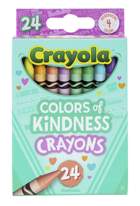 Crayola Colors of Kindness Crayons, Assorted Colors, Set of 24, Item Number 2102440