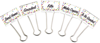 Teacher Created Resources Confetti Classroom Management Large Binder Clips, Set of 5, Item Number 2102695
