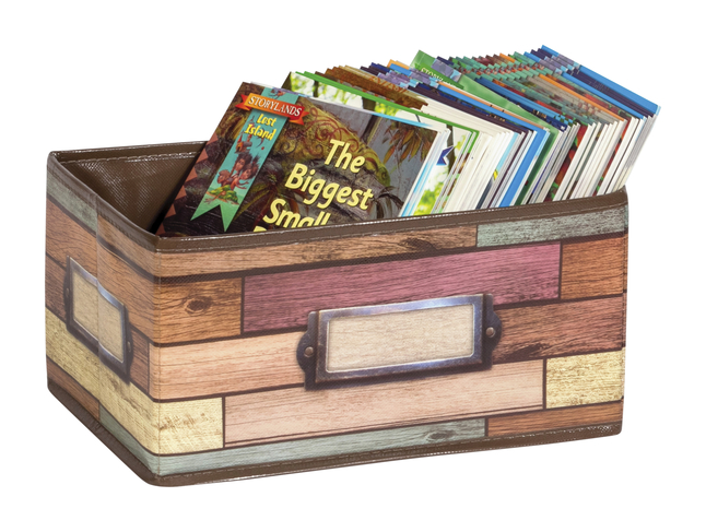 Teacher Created Resources Reclaimed Wood Small Storage Bin, Item Number 2102704