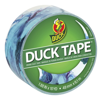 Duck Brand Tape Printed Duct Tape, 1-7/8 Inches x 10 Yards, Marbling, Item Number 2102924