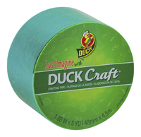 Duck Brand Duck Craft Tape, 1-7/8 Inches x 5 Yards, Green Transparent Mirror, Item Number 2102929
