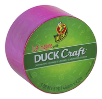 Image for Duck Brand Duck Craft Tape, 1.88 Inches x 5 Yards, Pink Transparent Mirror from School Specialty