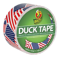 Image for Duck Tape Printed Duct Tape, 1.88 Inches x 10 Yards, US Flag from School Specialty
