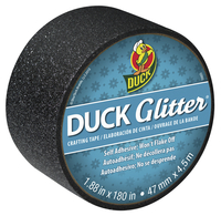 Image for Duck Brand Duck Glitter Tape, 1.88 Inches x 5 Yards, Black from School Specialty