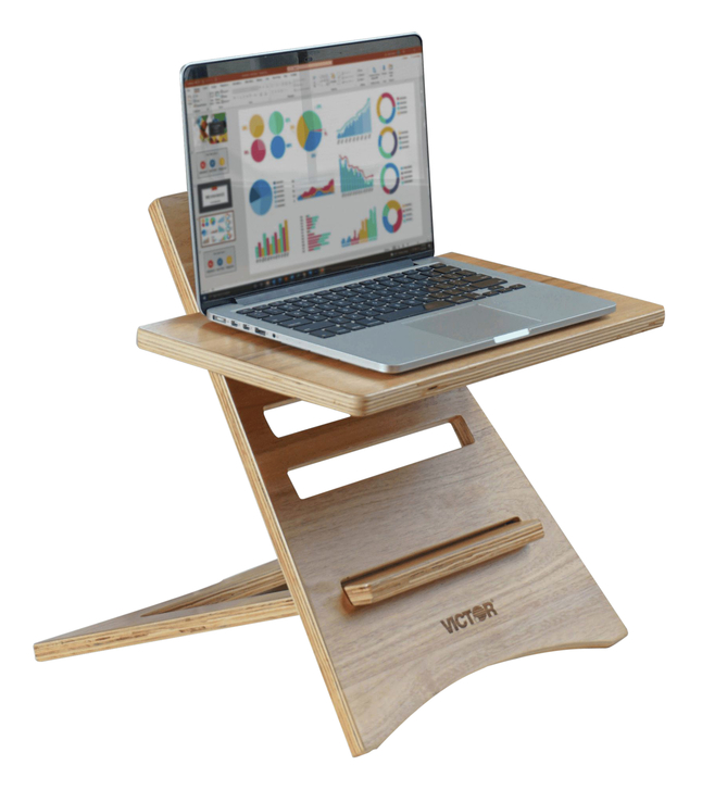 Image for Victor High Rise Acacia Wood Laptop Riser, 17 x 12 x 16-1/2 Inches from School Specialty