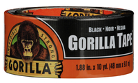 Gorilla Glue Black Gorilla Tape, 1.88 Inches x 10 Yards, Black, Item Number 2103220