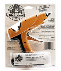 Gorilla Hot Glue Gun Mini Dual Temp And Hot Glue Sticks Mini 30 Count  Bundle Kit