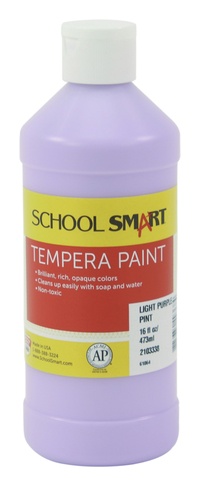 School Smart Tempera Paint, Pint, Light Purple, Item Number 2103338