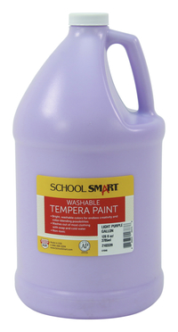 School Smart Washable Tempera Paint, Gallon, Light Purple, Item Number 2103339