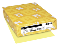 Image for Neenah Paper Exact Index Colored Cardstock, 8-1/2 x 11 Inches, 110 lb, Canary, 250 Sheets from School Specialty