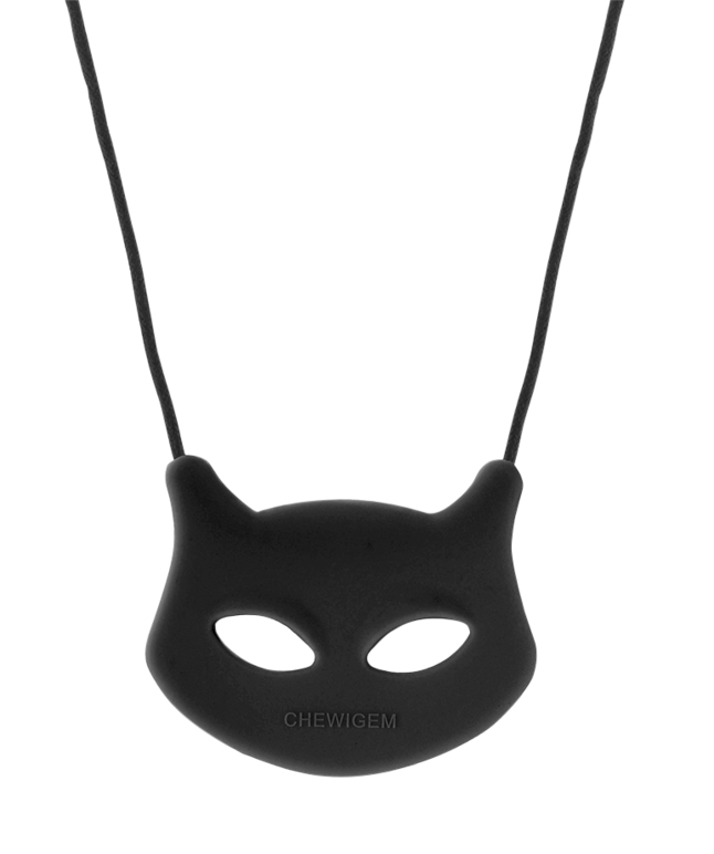 Image for Chewigem Chewable Cat Pendant, Black from School Specialty