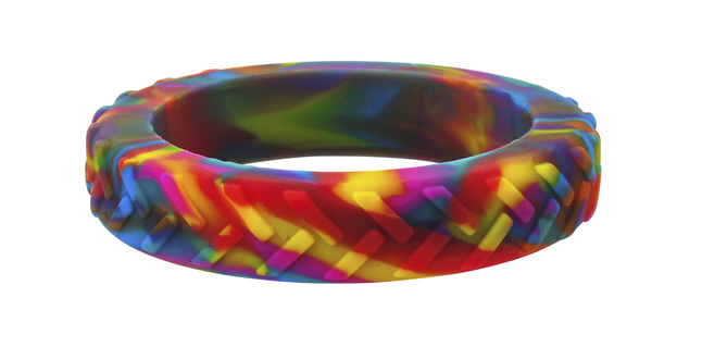 Image for Chewigem Chew Bracelet with Small Treads, Rainbow from School Specialty