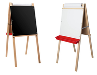 Crestline Child's Deluxe Double Easel, Black Chalk/White Dry Erase, 19 x 19 x 44 Inches, Item Number 2103473