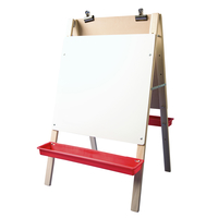 图片为Crestline儿童学前画架，硬纸板/白色干擦，24 x 24 x 40英寸从学校专业