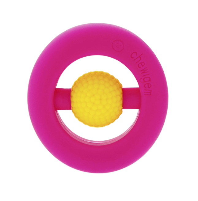 Image for Chewigem Chewable Hand Fidget, Yellow/Pink from School Specialty